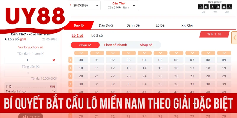 Bí quyết bắt cầu lô miền Nam theo giải Đặc biệt
