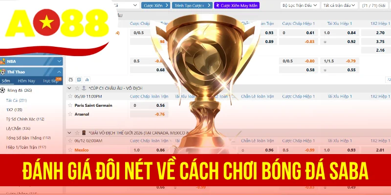 Đánh giá đôi nét về cách chơi bóng đá Saba