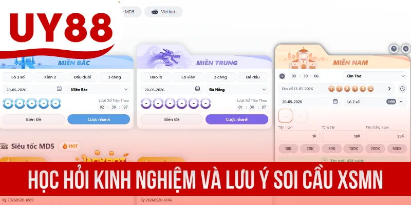 Học hỏi thêm kinh nghiệm và lưu ý soi cầu XSMN