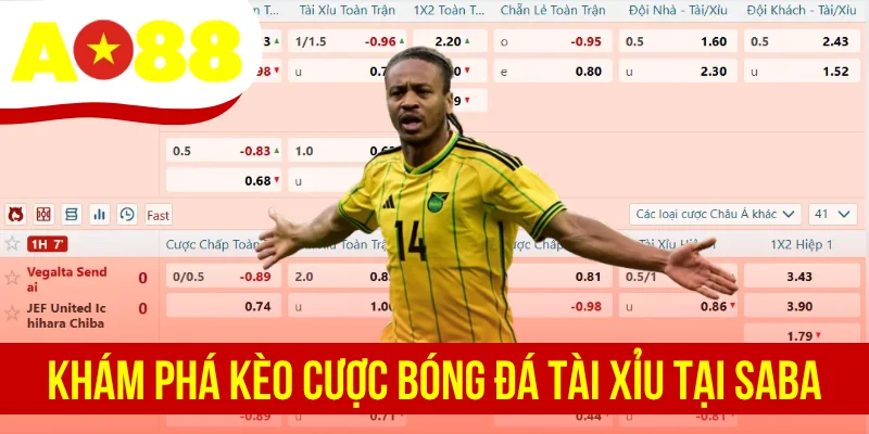Khám phá kèo cược bóng đá Tài Xỉu tại Saba