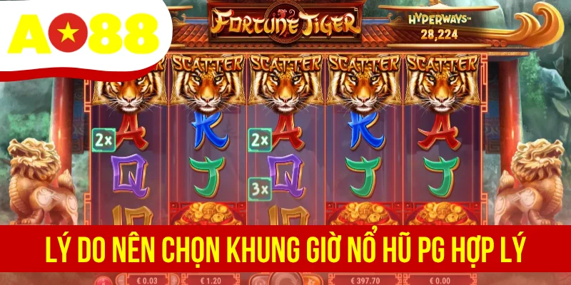 Lý do nên chọn khung giờ nổ hũ PG hợp lý