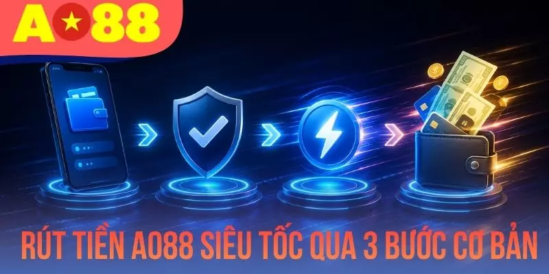 Rút Tiền AO88 Siêu Tốc Qua 3 Bước Cơ Bản, Miễn Phí 24/7